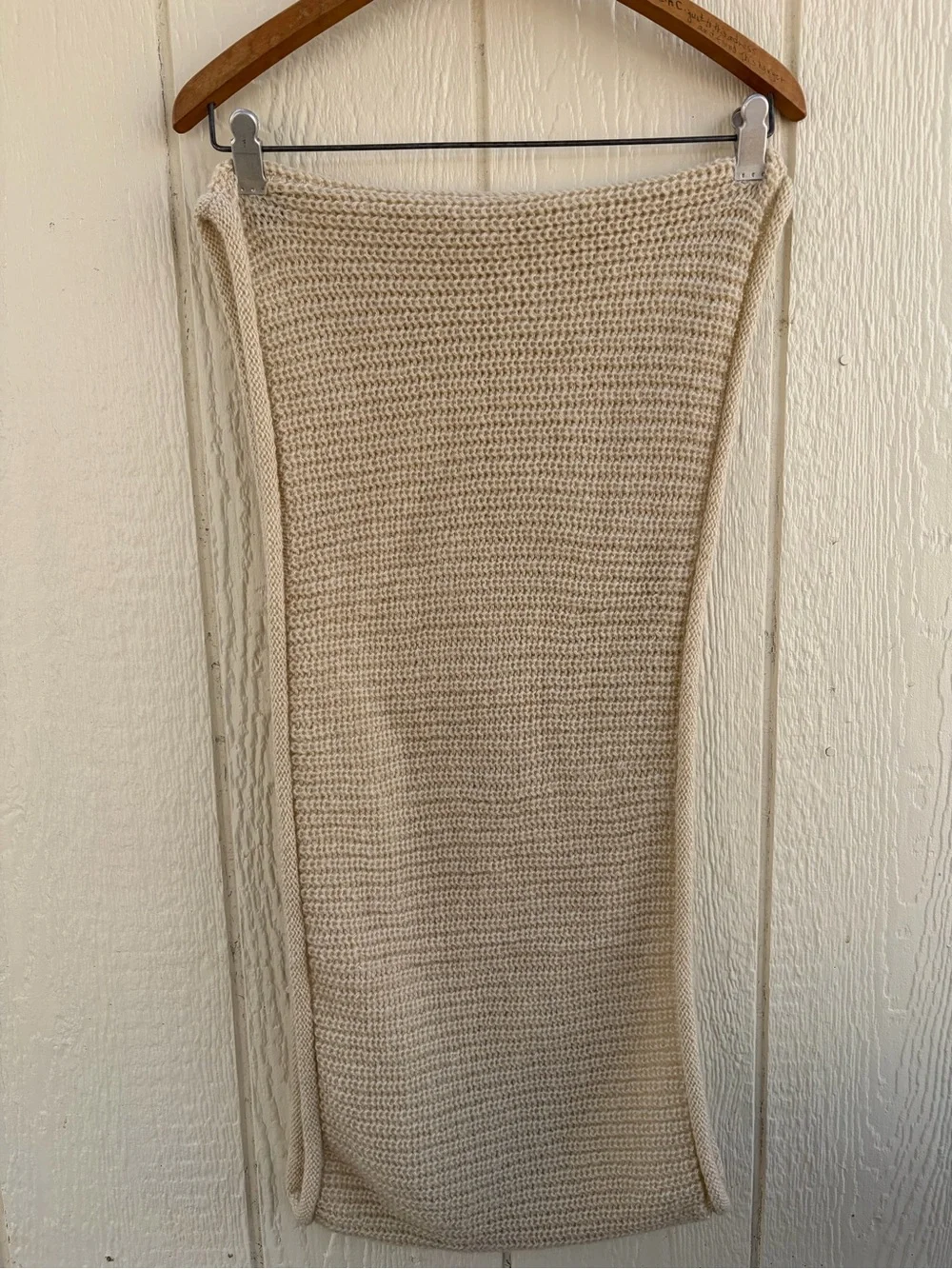 Unisex Large warm knitted long winter scarf